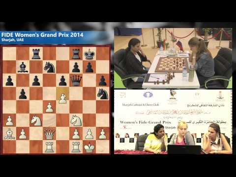 Round 7: Harika (IND) 1/2-1/2 Ushenina (UKR)