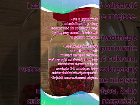 Przepis na nalewkę malinową