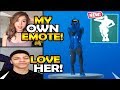 Streamers React To *NEW* "POKI" Emote In The Shop! | POKIMANE EMOTE GAMEPLAY