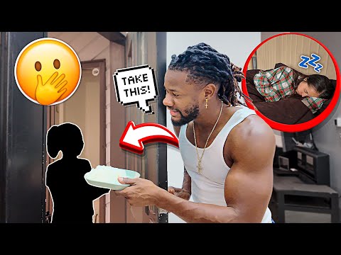 Giving My Neighbor FOOD In The Middle Of The Night * PRANK GONE WRONG*