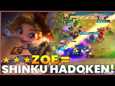 ⭐⭐⭐ Zoe = SHINKU HADOKEN!!! - Teamfight Tactics Set 7 Dragonlands