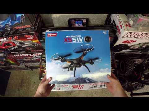Syma X5SW Quadcopter Unboxing & Flight