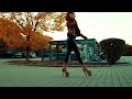 WALKING IN LEATHER LEGGINGS AND HELLA PLATFORM HIGH HEELS