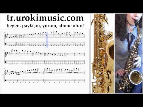 Saksafon dersleri (alto) Mission Impossible - Theme Notalar Eğitim Bölüm#1 um-i723