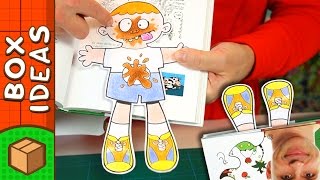 DIY Bookmark - Chocolate Cake Boy | Craft Ideas for Kids on BoxYourself