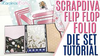 Make a Folio using a Die Set Tutorial! ScrapDiva Flip Flop Folio Die Set Tutorial & Craft With Me