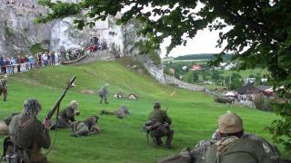 preview picture of video 'Battle of Monte Cassino - Ogrodzieniec 14.06.2014 #1'