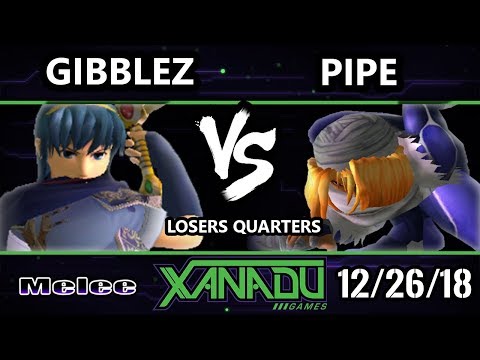 S@X 282 SSBM - Pipe (Sheik) Vs. Gibblez (Marth) Smash Melee Losers Quarters