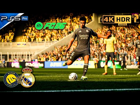 FC 26 Al Nassr vs Real Madrid PS5 Pro | 4K HDR Ultra Realistic Gameplay #fc26 #ps5 #4k #ronaldo