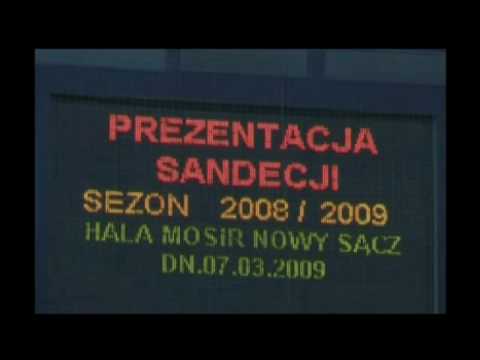 Prezentacja drużyny Sandecja przed rundą wiosenną sezonu 2008/2009 - Relacja