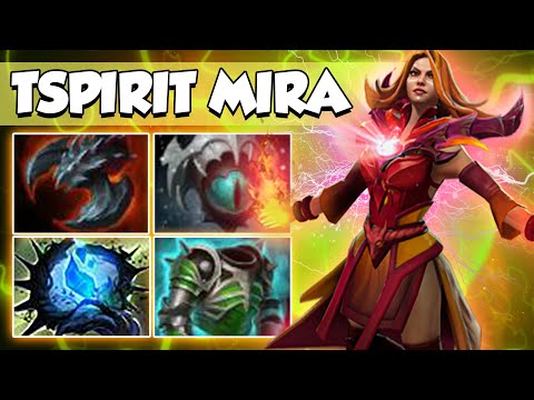 TSpirit.Mira  Lina Fire Boss - Dota 2 Pro Highlights [ Watch & Learn]