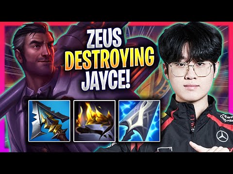 ZEUS DESTROYING WITH JAYCE! - T1 Zeus Plays Jayce TOP vs Wukong! | Season 2024