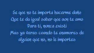 amor tu vas a extrañar - mdo