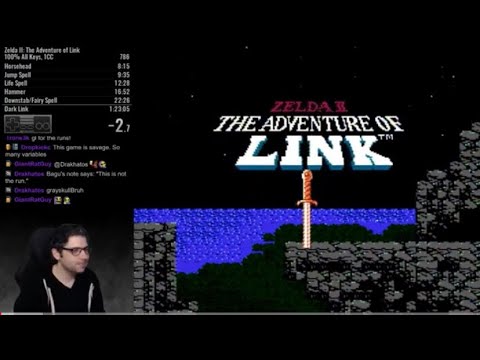 Zelda II: The Adventure of Link (100% All Keys) speedrun in 1:22:49