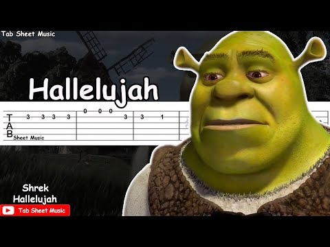 Shrek - Hallelujah Guitar Tutorial Video