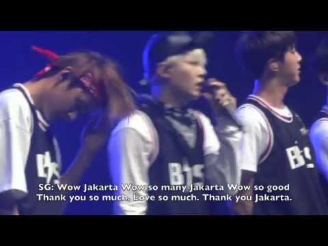 150911 [ENGSUB] BTS (방탄소년단) 1st Fanmeeting in Jakarta - Indoneseia (Talk+Games)