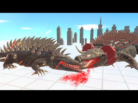 ANGUIRUS vs LIZZIE in ALL MAPS - Animal Revolt Battle Simulator #40