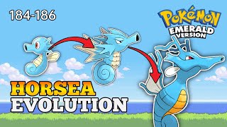 Pokemon Emerald - How To Evolve Horsea Into Seadra And Kingdra | Hoenn Pokedex