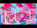Build AMAZING Barbie Doll House With Princess Bedroom Kitchen Playset Pool ️ DIY Miniature House