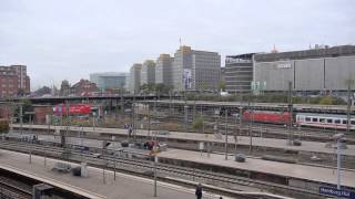 preview picture of video 'Hamburg, am Hauptbahnhof, Blick  zu City-Hof-Häusern + Saturn, Full HD (1080p) Videobild'