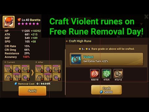 SW KasperxP - Crafting Violent runes on Rune Removal Day