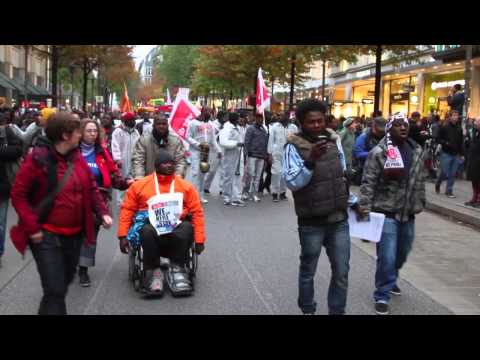 2013-11-02 Lampedusa Demo mit mehr als 10.000 Teilnehmern