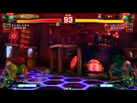 Taku (Blanka) vs Nishikin (Blanka) - SSFIV AE X SBO (Top 16)