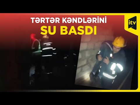 Tərtərdə 3 kəndi su basıb