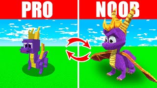 Minecraft NOOB vs. PRO: SWAPPED SCARY DRAGON in Minecraft (Compilation)