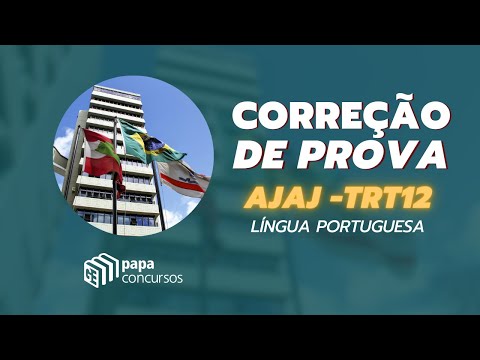 Correção de Prova TRT12 - Língua Portuguesa