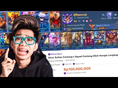 PERMINTAAN KALIAN! BELI AKUN ANAK PALING SULTAN DI MOBILE LEGEND!