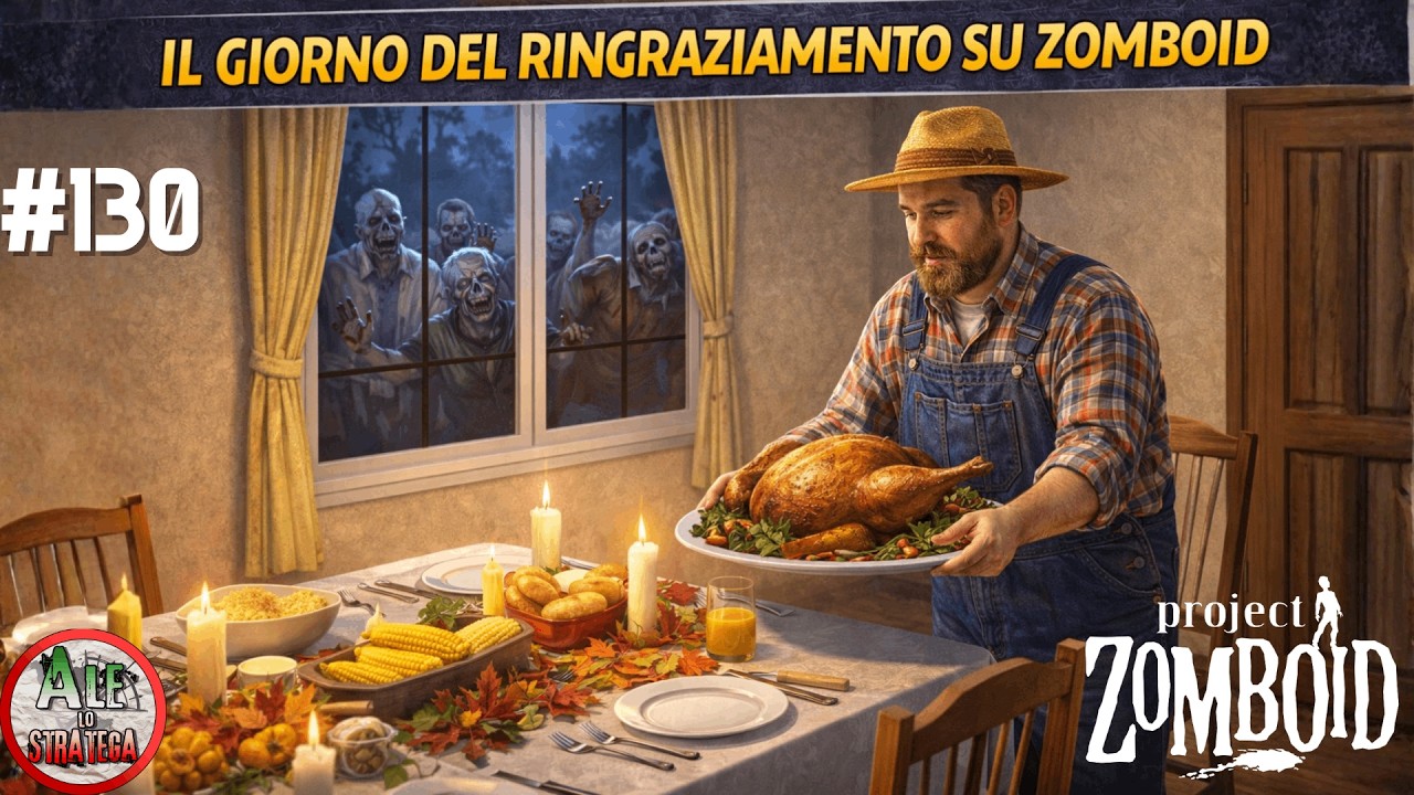 IL GIORNO DEL RINGRAZIAMENTO SU PZ || PROJECT ZOMBOID || RUN 1 BUILD 42 || LA FUGA DI ARTEMIO #130