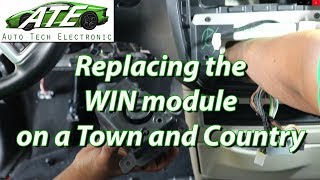 Replacing the WIN module on a Chrysler Town and Country