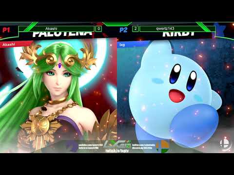 Akashi (Palutena/Wolf) vs qwertz143 (Kirby) - Smash Ultimate @ LXG 15