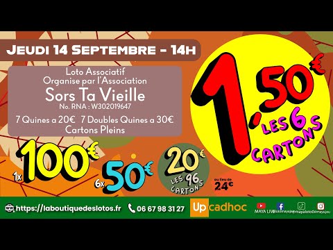 LOTO MAYA en LIVE du Jeudi 14 Septembre 2023