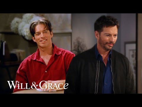 Leo surprising Grace in his First Scene, Last Scene | Will & Grace