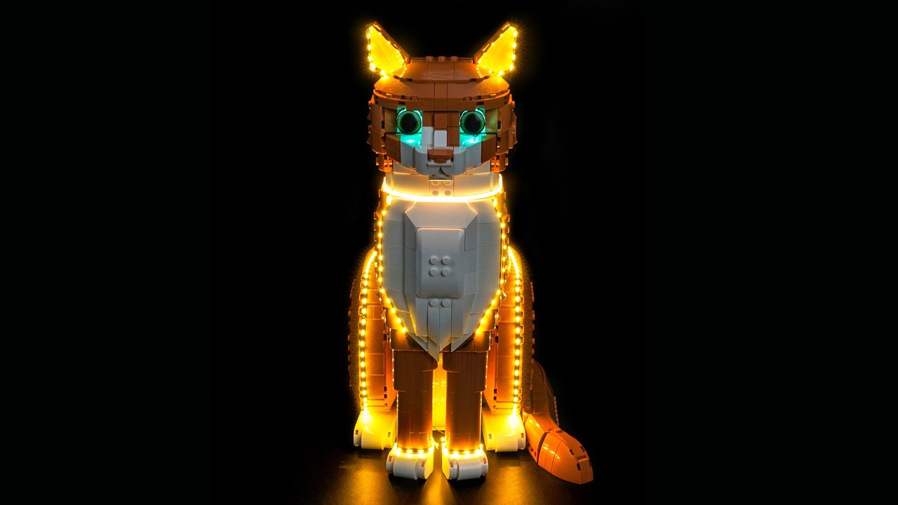 BrickBling LED-Licht-Set für LEGO® 21376 Katze