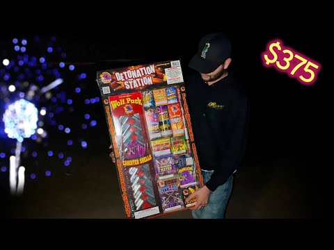 Lighting and Unboxing the Detonation Station Asst. by Phantom Fireworks!