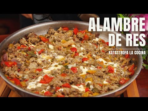 Alambre de Res, la receta de alambre de res que mas gusta en casa, super fácil y deliciosa