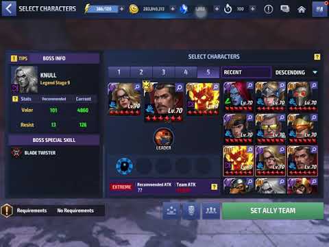 Moonstone vs Knull World Boss Legend Stage 9 - Marvel Futurre Fight