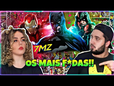 REACT- Rap do Homem de Ferro, Batman e Arqueiro Verde - SEM PODERES | NERD HITS