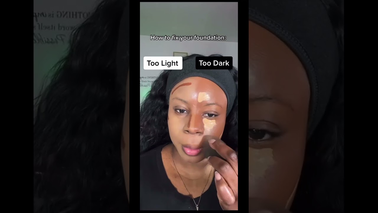How to Fix Your Foundation if too Light or too Dark