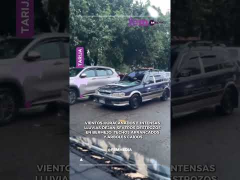 Vientos huracanados e intensas lluvias dejan severos destrozos en Bermejo