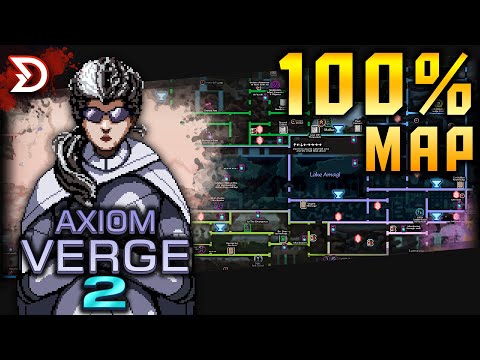 Axiom Verge 2 | 100% Map — All Items & Secrets #metroidvania