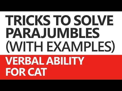 Parajumbles (Verbal Ability) for CAT: Solving Techniques and Examples - Unacademy