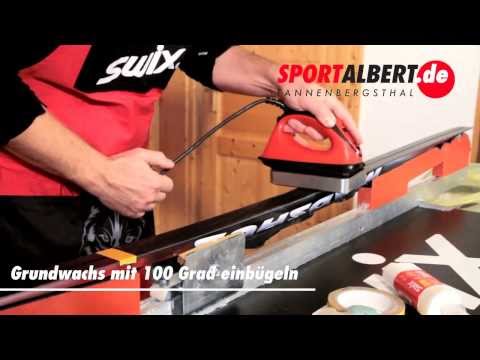 Grundieren mit Steig Hartwachs bei Langlauf Klassik Ski