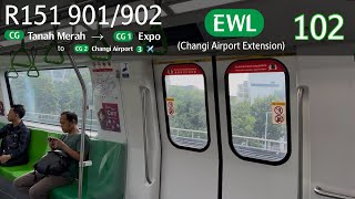 [SMRT] [Double CGL Debut] Alstom Movia R151 [901/902] - Tanah Merah » Expo (CGL)