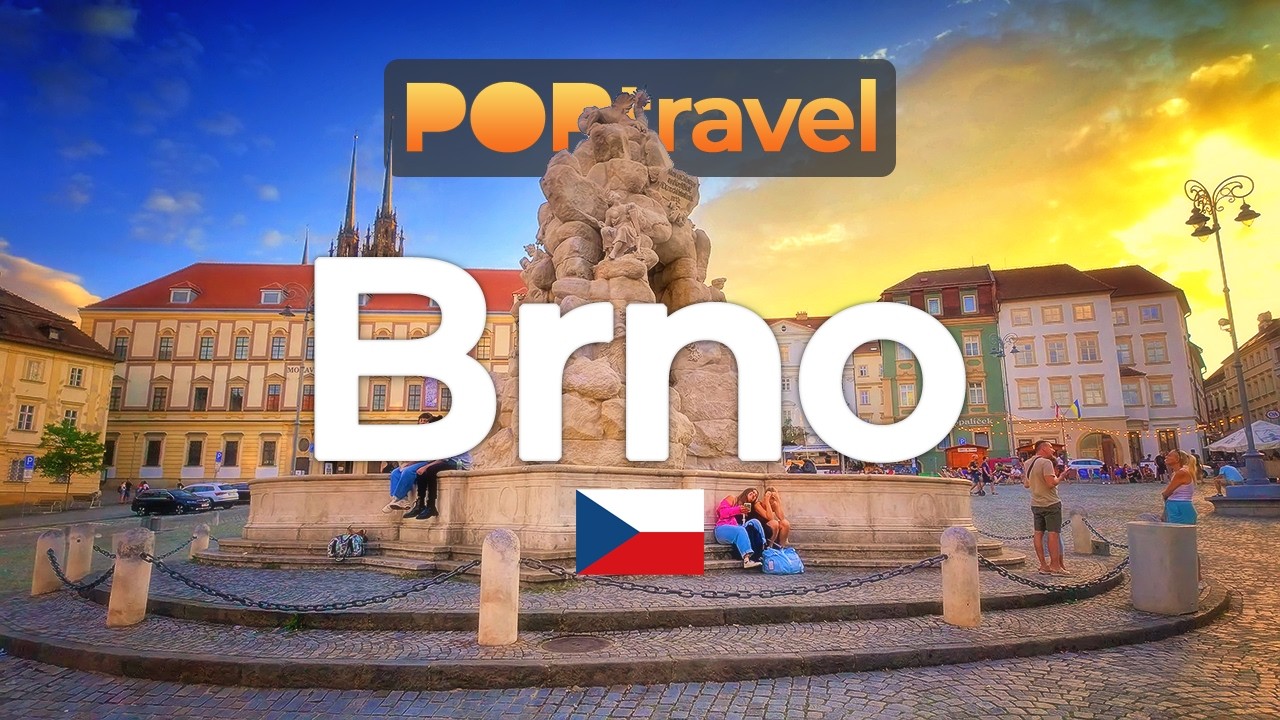 BRNO, Czechia 🇨🇿 - Summer Evening - 4K HDR walking tour with captions