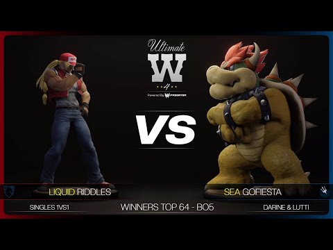 UW4 Single Winners TOP 32 Qualifier - Liquid | Riddles (Terry) Vs. Gogesta (Bowser)