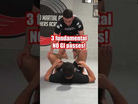 Basic no gi passes for BJJ!